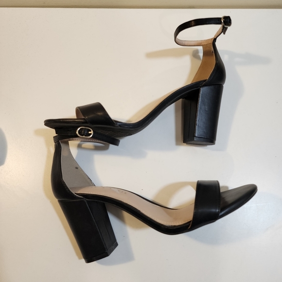 Kelly and Katie women's black block heels open toe strappy sandals size… - Picture 10 of 12